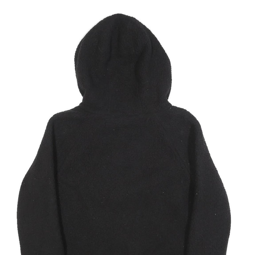 FILA Womens Black Hooded Zip Jacket M Polyester Blend Plain Casual Lightweight