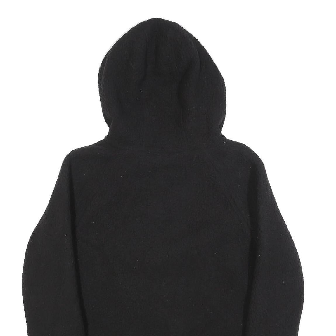 FILA Womens Black Hooded Zip Jacket M Polyester Blend Plain Casual Lightweight