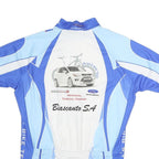 SMS Mens Blue & White Cycling Jersey XL Short Sleeve Zip Up Kuga's Bike Team