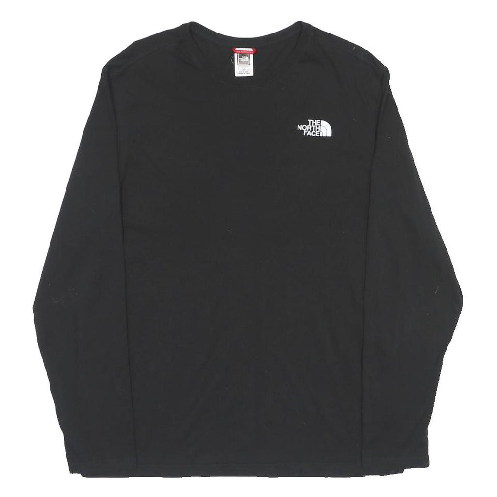 THE NORTH FACE Mens Black Graphic T-Shirt L Long Sleeve Crew Neck Outdoor