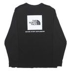 THE NORTH FACE Mens Black Graphic T-Shirt L Long Sleeve Crew Neck Outdoor