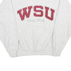 GEAR FOR SPORTS Mens Grey WSU Crew Neck S Cotton Blend Sweatshirt Casual