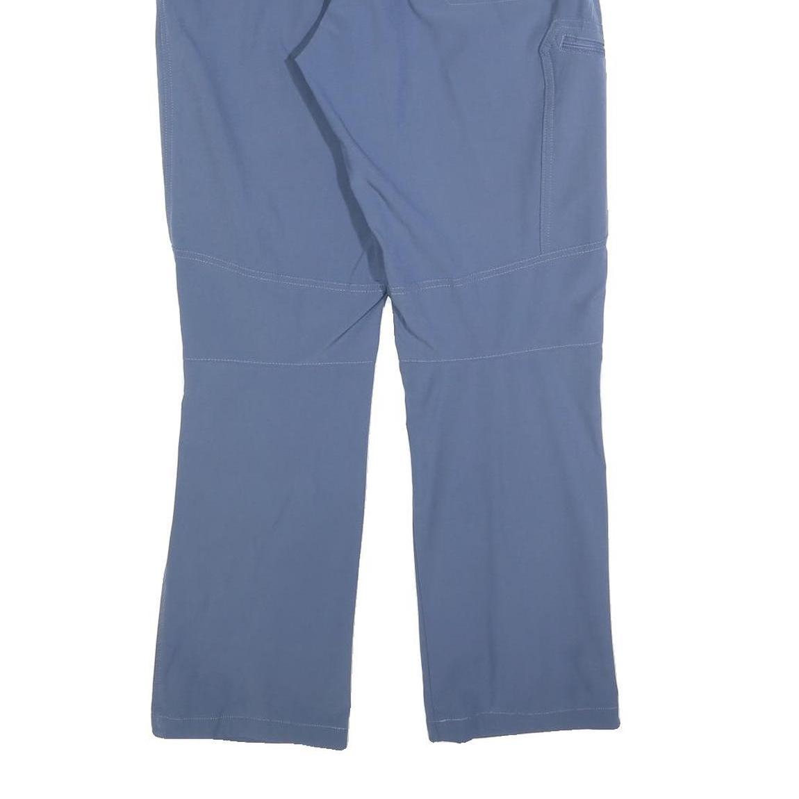 COLUMBIA Mens Slim Blue Outdoor Performance Trousers W31 L30 Zip Pockets