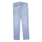 LEVI'S 501 Mens Jeans Blue Regular Straight Denim Light W32 L32 Classic Button
