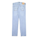 LEVI'S 501 Mens Jeans Blue Regular Straight Denim Light W32 L32 Classic Button