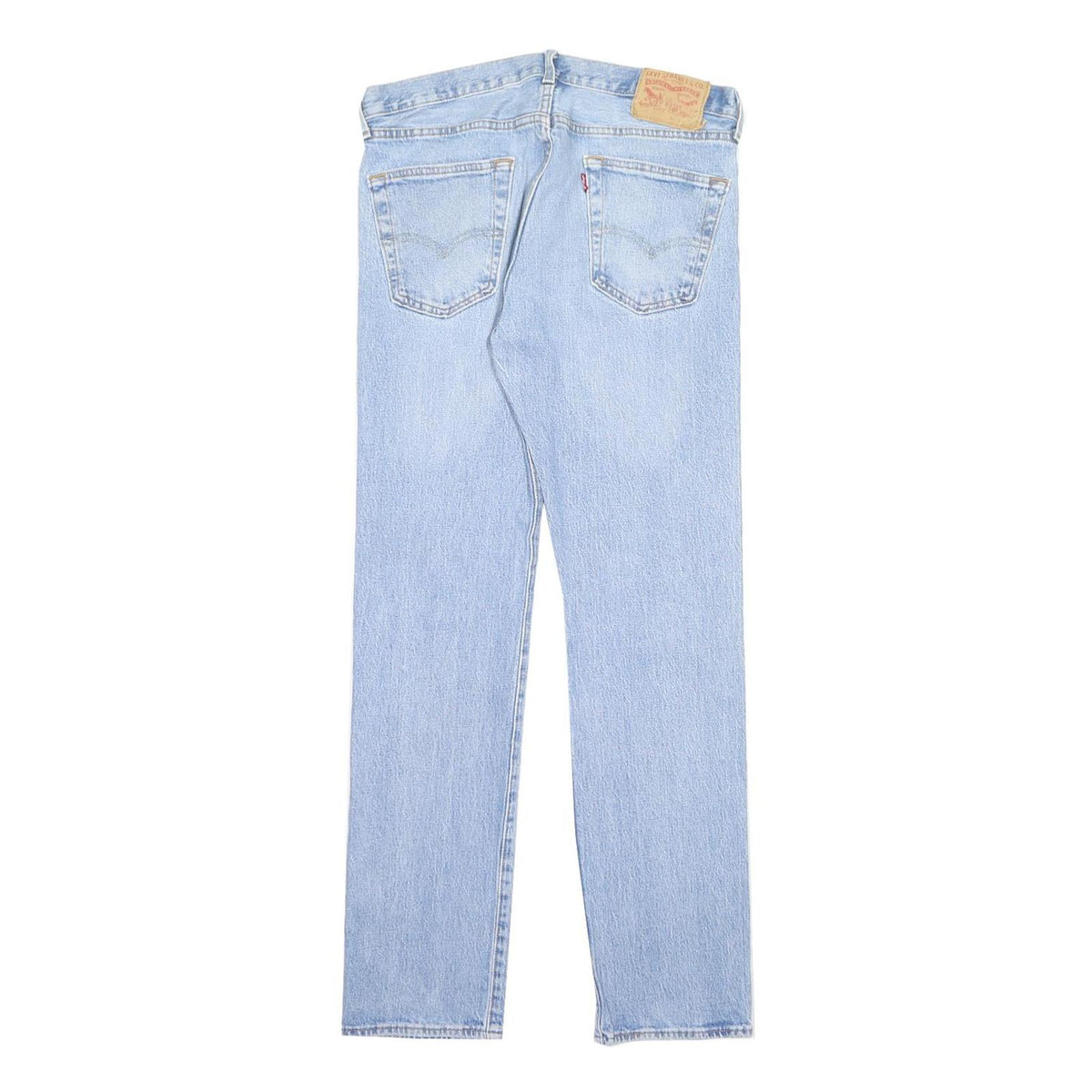 LEVI'S 501 Mens Jeans Blue Regular Straight Denim Light W32 L32 Classic Button