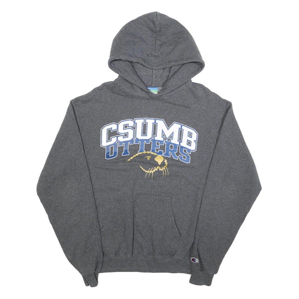 CHAMPION Mens Grey CSUMB Otters Hoodie M Cotton Blend Pullover Sweatshirt