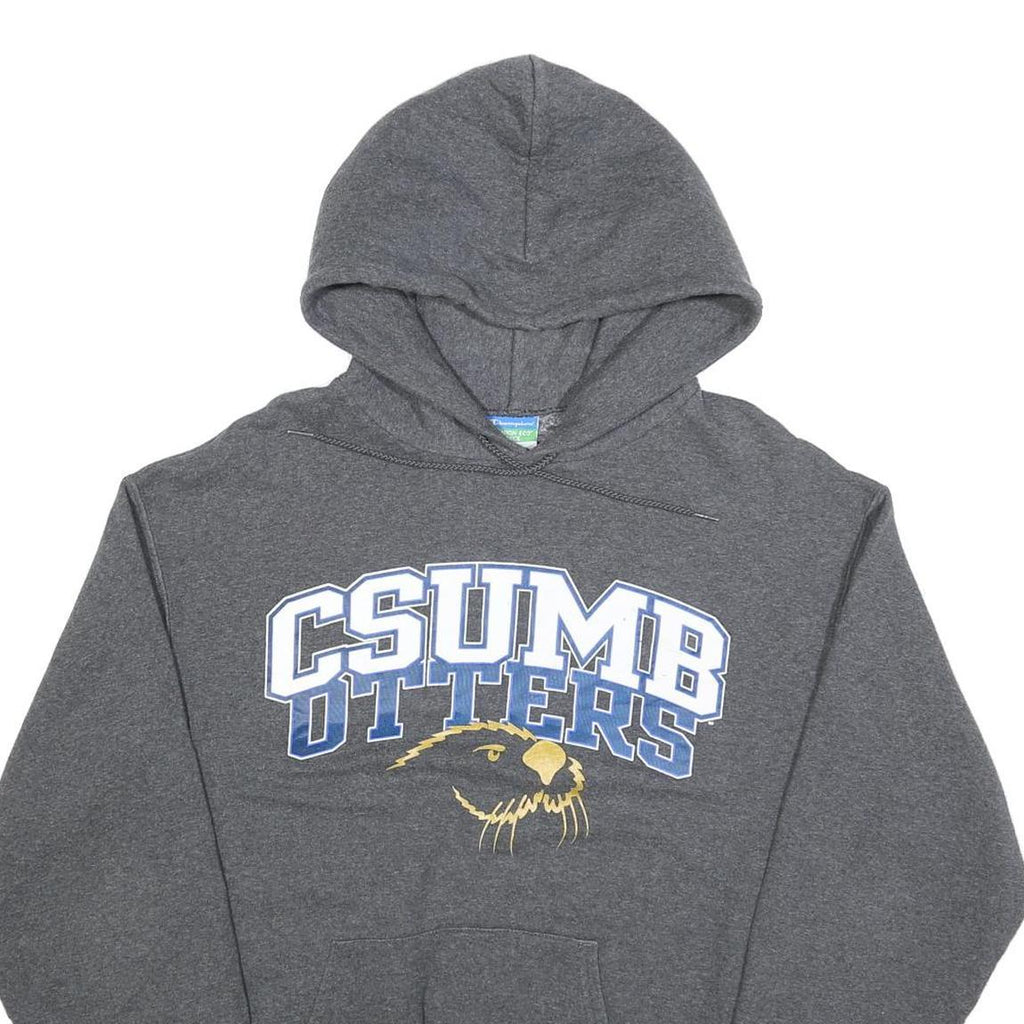 CHAMPION Mens Grey CSUMB Otters Hoodie M Cotton Blend Pullover Sweatshirt