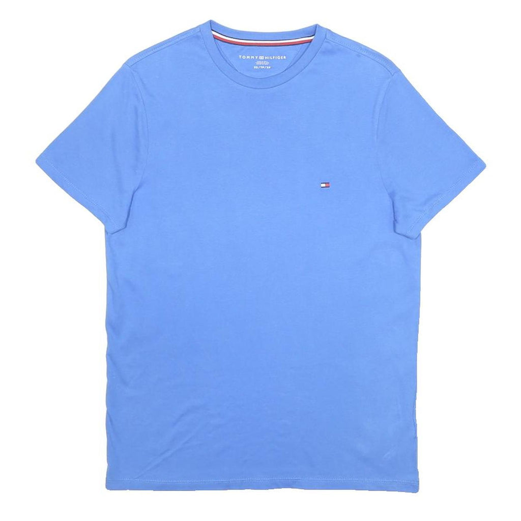 TOMMY HILFIGER Mens Blue XS T-Shirt Short Sleeve Crew Neck Cotton Classic Fit