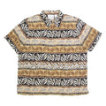 ALFRED DUNNER Womens Printed Shirt Brown Collared 90s Fair Isle M