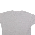 ZARA BASIC Womens Black & White Checked Crop Top Short Sleeve Crew Neck M Cotton