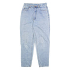 TEDDY'S Womens Jeans Blue Relaxed Tapered Stone Wash W28 L29