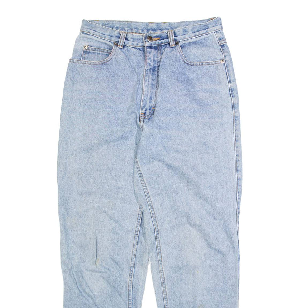 TEDDY'S Womens Jeans Blue Relaxed Tapered Stone Wash W28 L29