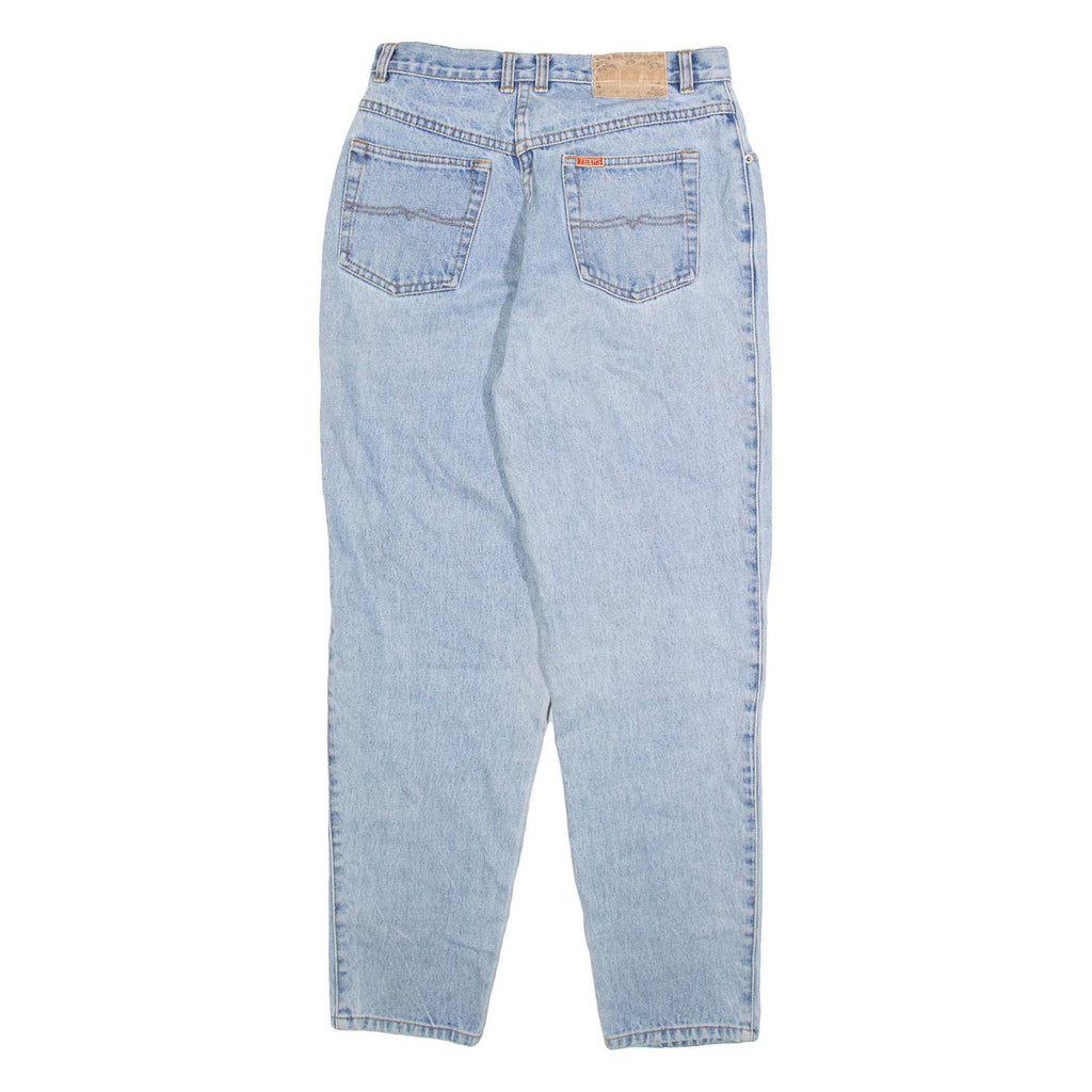 TEDDY'S Womens Jeans Blue Relaxed Tapered Stone Wash W28 L29