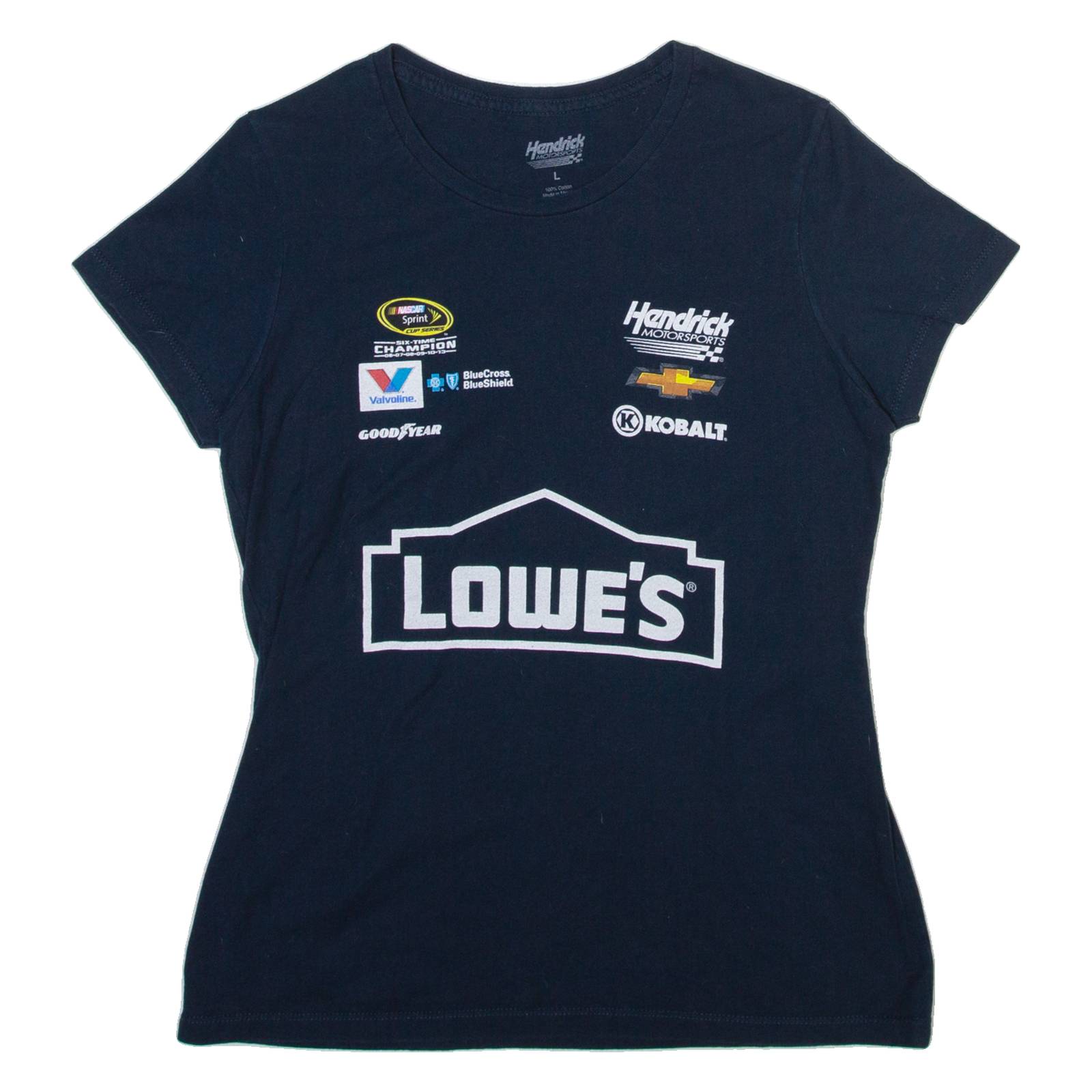 HENDRICK Racing Womens T-Shirt Blue L