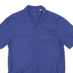 LEVI'S Mens Blue Cotton Shirt M Casual Summer Button Pocket