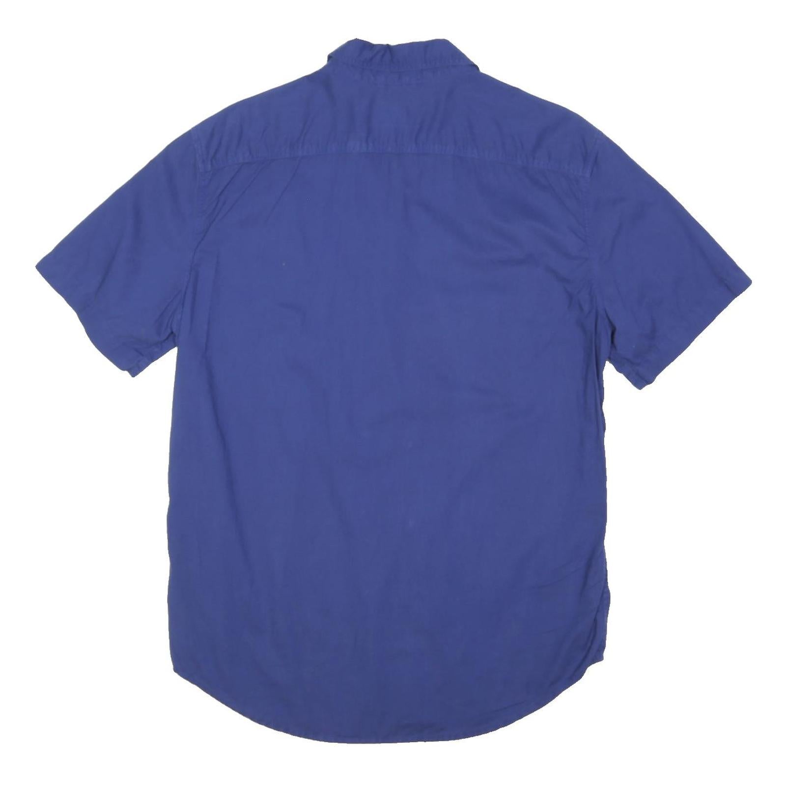LEVI'S Mens Blue Cotton Shirt M Casual Summer Button Pocket