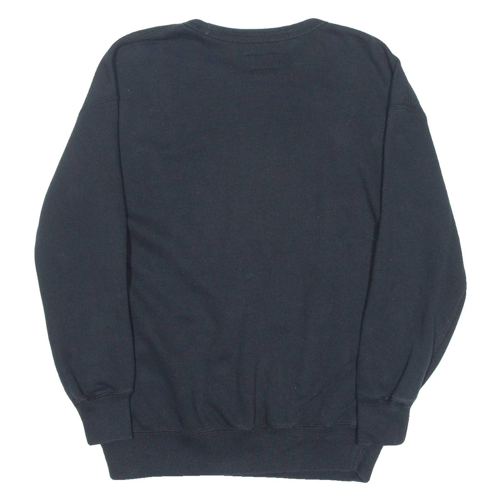 CONVERSE Mens Sweatshirt Black Crew Neck XS
