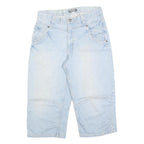 BASIC CONCEPTION Mens Shorts Light Blue Denim Casual M W30 Cotton Blend