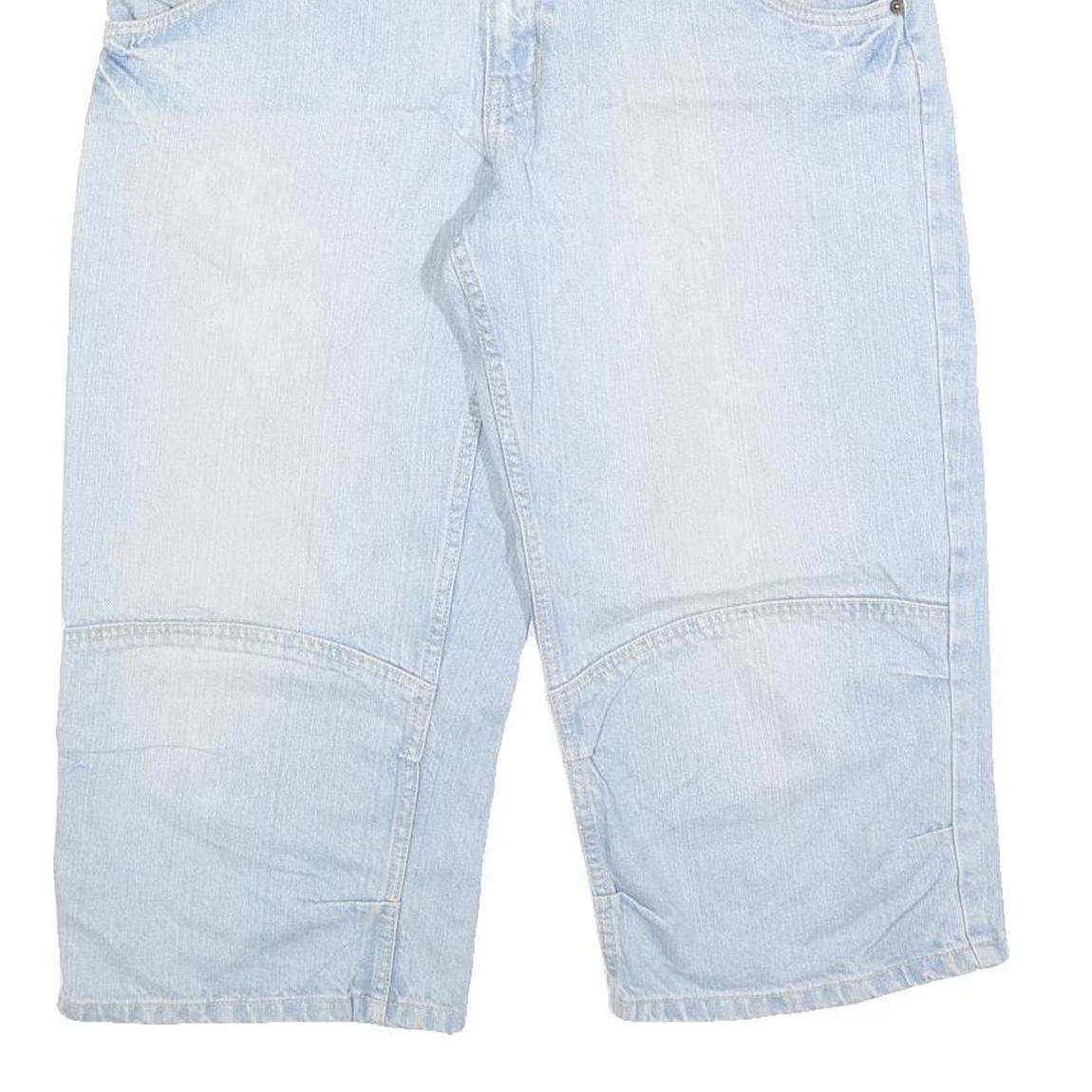BASIC CONCEPTION Mens Shorts Light Blue Denim Casual M W30 Cotton Blend