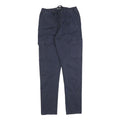 INDICODE JEANS Mens Cotton Blend Navy Slim Cargo Trousers W28 L30 Drawstring