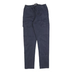 INDICODE JEANS Mens Cotton Blend Navy Slim Cargo Trousers W28 L30 Drawstring