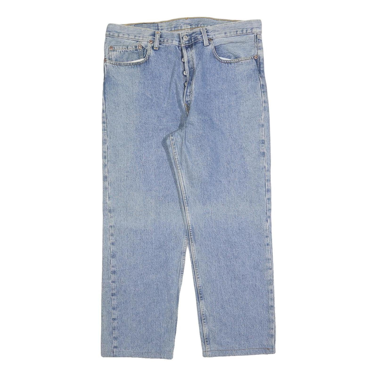 LEVI'S 501XX Mens Jeans Blue Regular Straight Denim Medium W38 L27 Button Fly