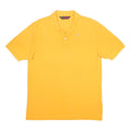 KAPPA Mens Yellow Short Sleeve Plain L Cotton Polo Shirt Casual Sportswear
