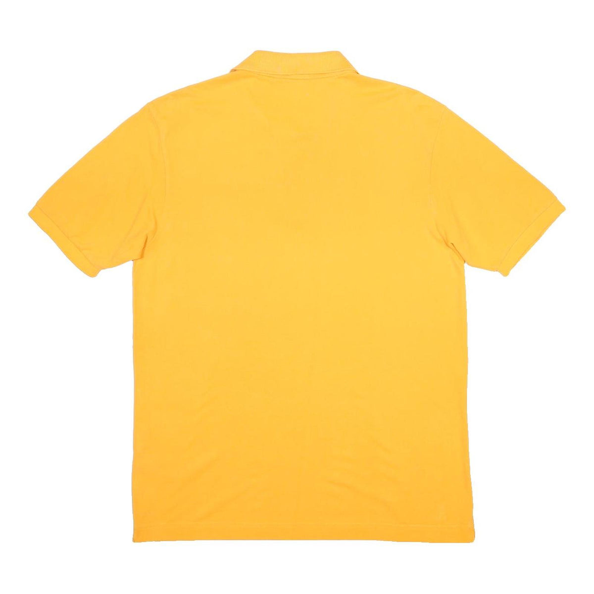 KAPPA Mens Yellow Short Sleeve Plain L Cotton Polo Shirt Casual Sportswear
