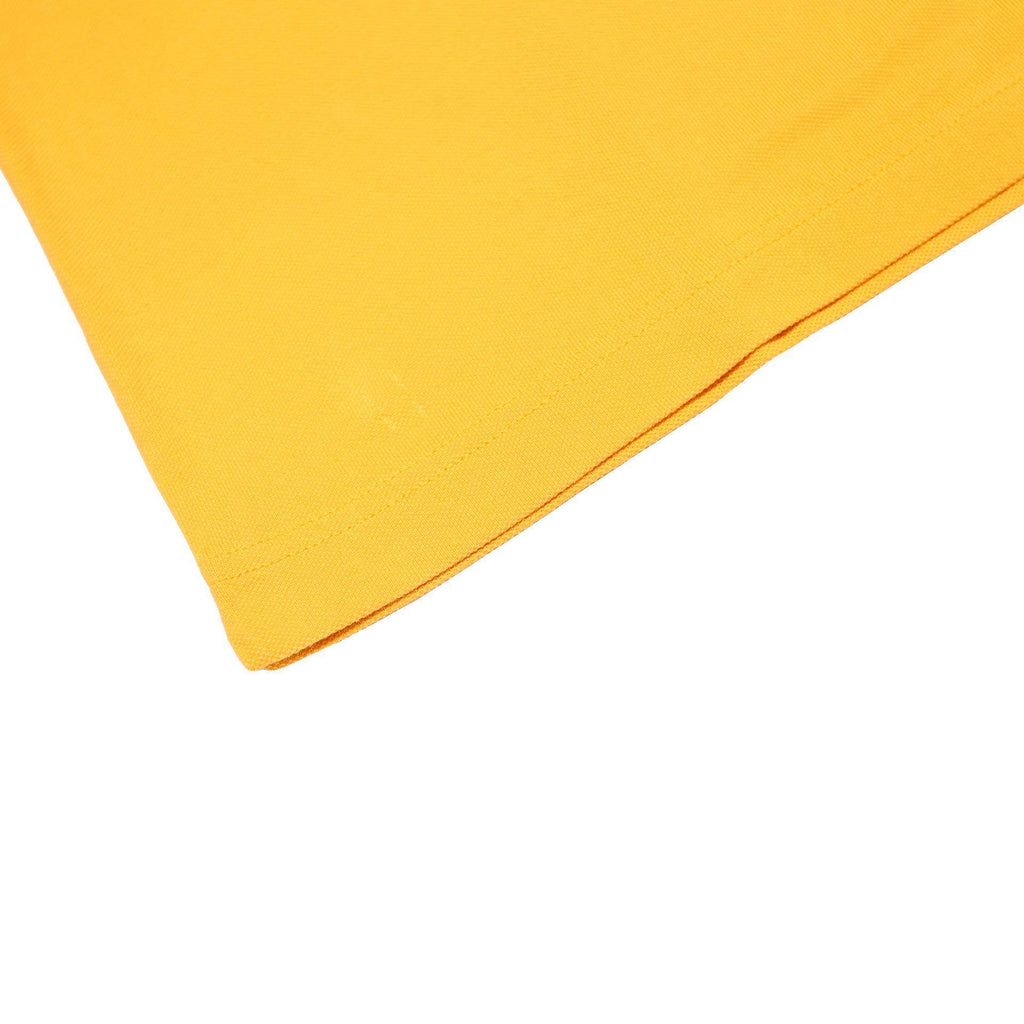 KAPPA Mens Yellow Short Sleeve Plain L Cotton Polo Shirt Casual Sportswear