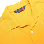 KAPPA Mens Yellow Short Sleeve Plain L Cotton Polo Shirt Casual Sportswear