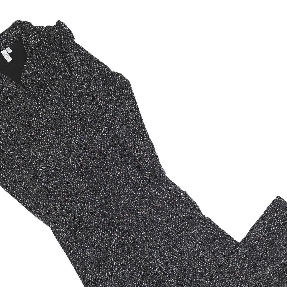 & OTHER STORIES Womens Black White Floral Playsuit XS Polyester Blend Elegant