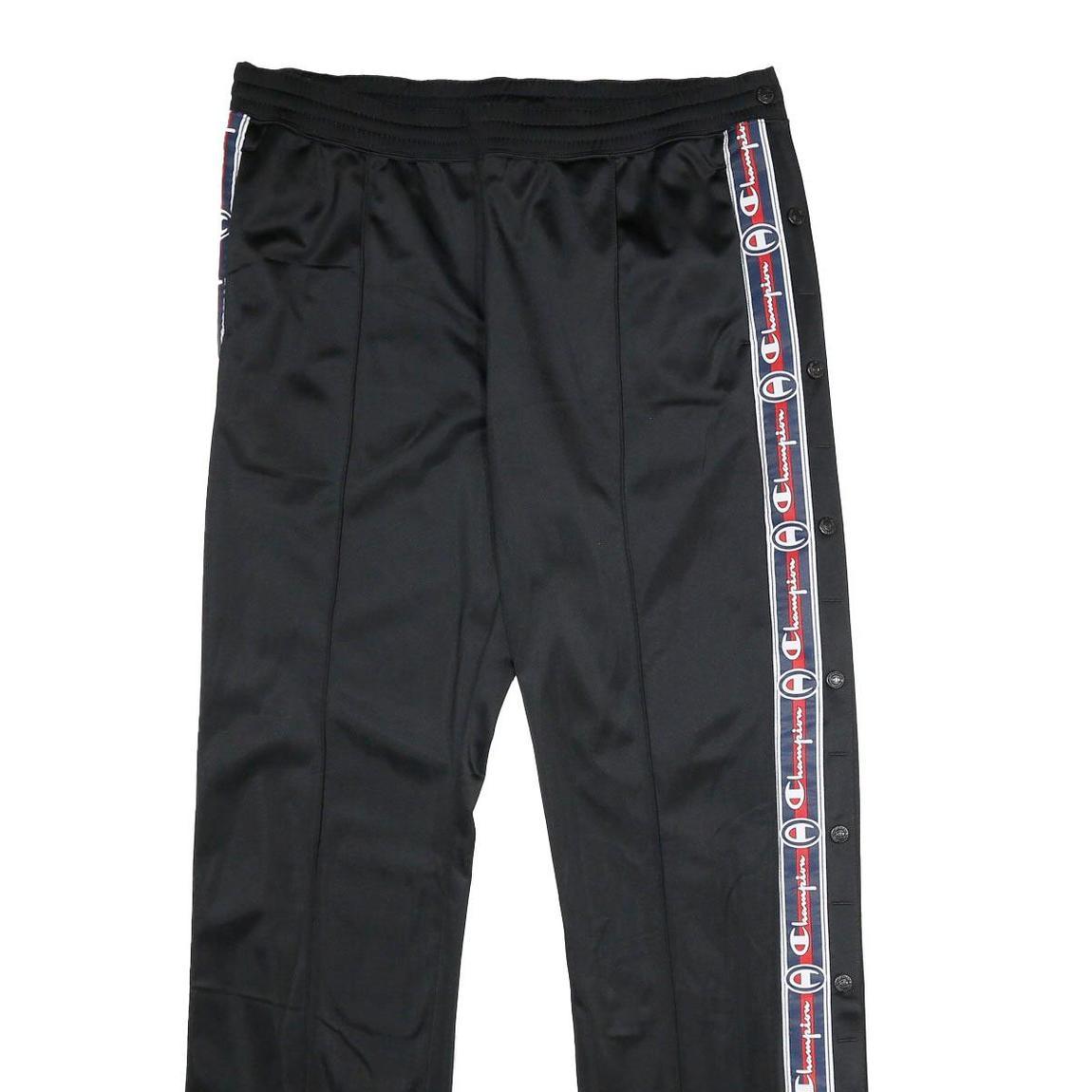 CHAMPION REVERSE WEAVE Mens Joggers Black & White Slim Tapered XL W34 L32 Side