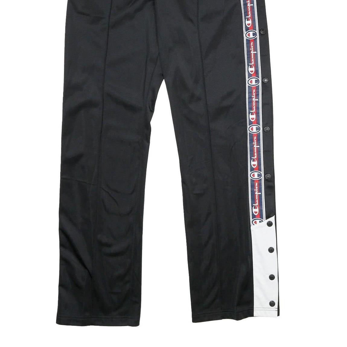 CHAMPION REVERSE WEAVE Mens Joggers Black & White Slim Tapered XL W34 L32 Side