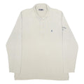GAASTRA Mens Beige Long Sleeve Plain XL Cotton Polo Shirt Casual Nautical Style