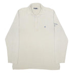 GAASTRA Mens Beige Long Sleeve Plain XL Cotton Polo Shirt Casual Nautical Style