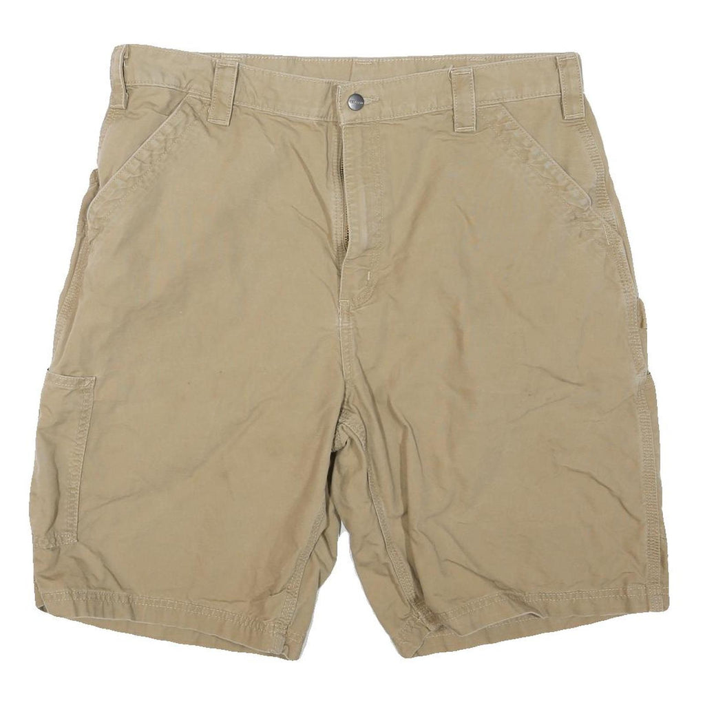 CARHARTT Mens Shorts Beige Casual XL W38 Cotton Blend Utility Workwear