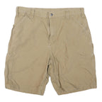 CARHARTT Mens Shorts Beige Casual XL W38 Cotton Blend Utility Workwear