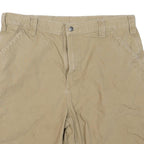 CARHARTT Mens Shorts Beige Casual XL W38 Cotton Blend Utility Workwear