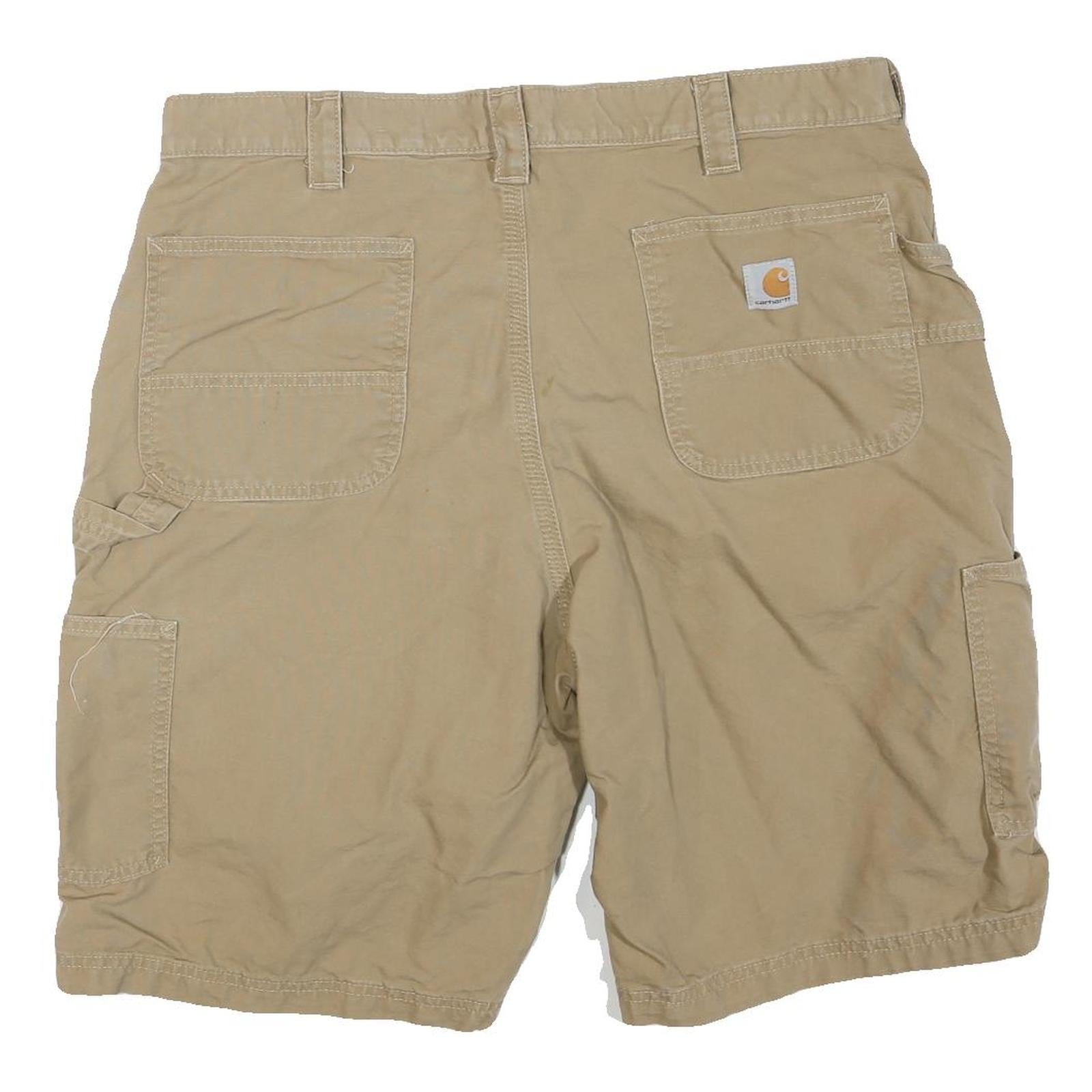 CARHARTT Mens Shorts Beige Casual XL W38 Cotton Blend Utility Workwear
