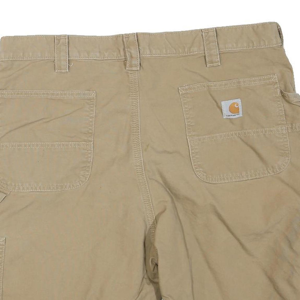CARHARTT Mens Shorts Beige Casual XL W38 Cotton Blend Utility Workwear