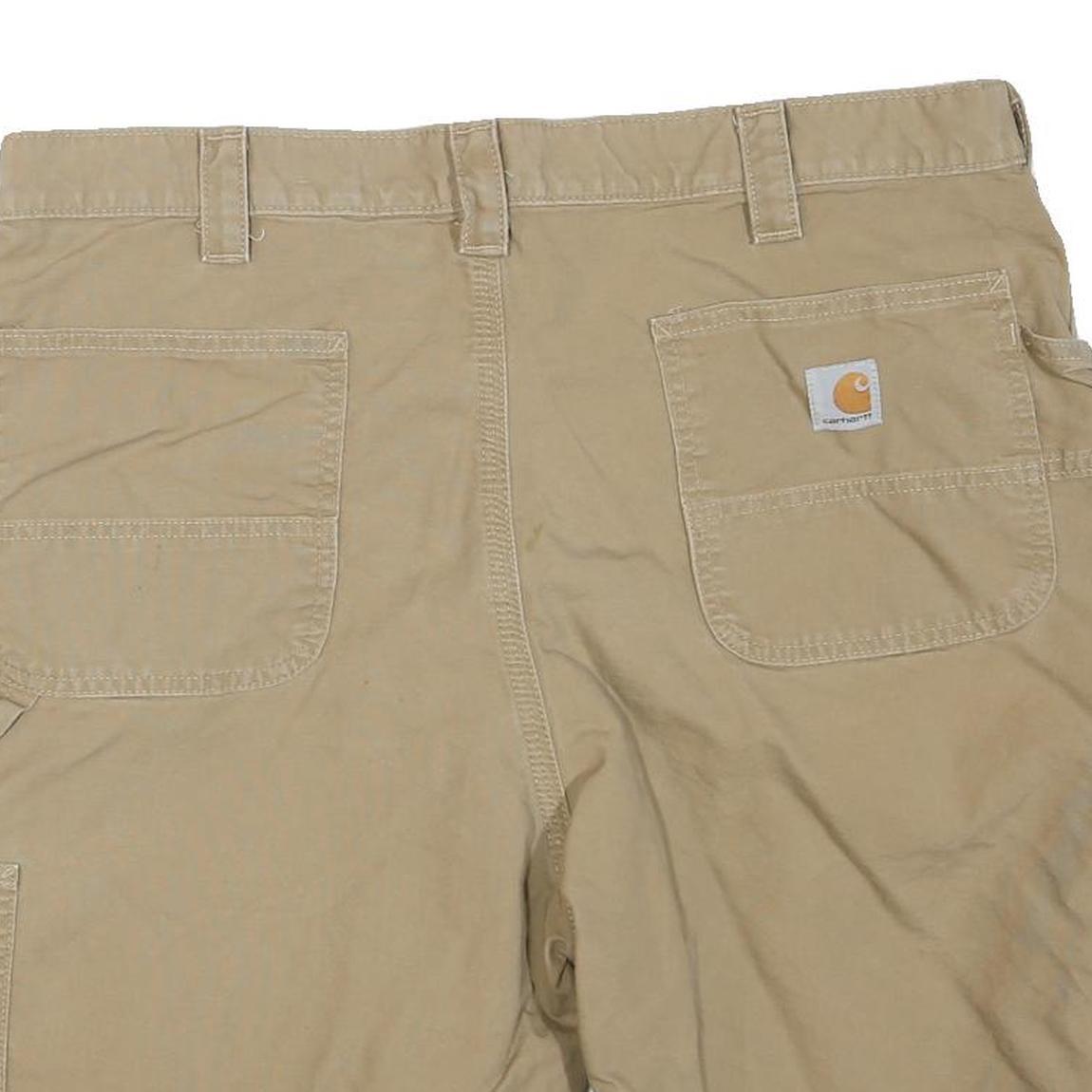 CARHARTT Mens Shorts Beige Casual XL W38 Cotton Blend Utility Workwear