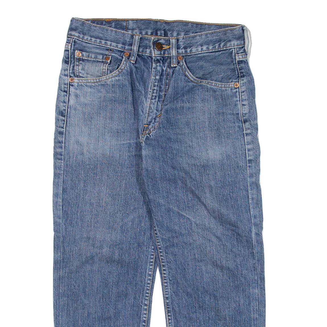 LEVI'S 521 Jeans Mens Blue Regular Straight W29 L22