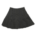 TED BAKER Womens Black Mini Polyester Skirt Button Detail Elegant S
