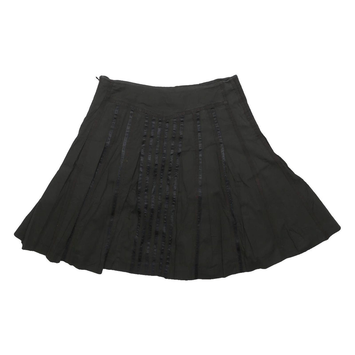 TED BAKER Womens Black Mini Polyester Skirt Button Detail Elegant S