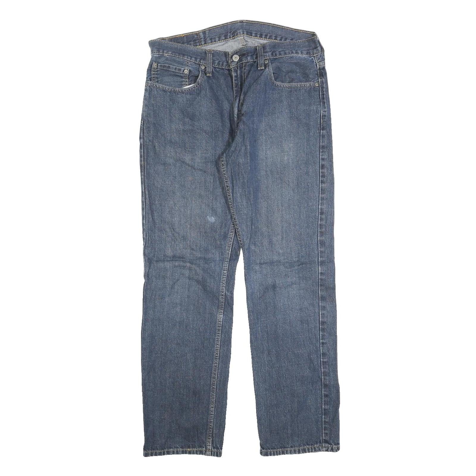 LEVI'S 559 Straight Mens Jeans Blue Relaxed Straight Denim Medium W33 L32 Cotton