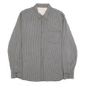 CALVIN KLEIN JEANS Mens Grey & White Striped Shirt XL Button Cotton Casual