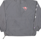 CHAMPION Mens Grey Zip Track Jacket XL Polyester Blend Hooded Casual Sportswear