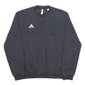 ADIDAS Womens Black Sweatshirt Crew Neck L Cotton Blend Casual Sportswear