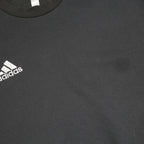ADIDAS Womens Black Sweatshirt Crew Neck L Cotton Blend Casual Sportswear